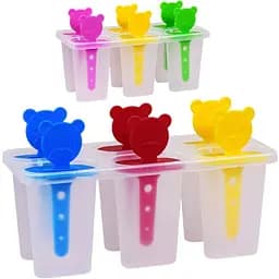 Набор форм для мороженого Stenson Мишка пластик 6 шт. (R92514)