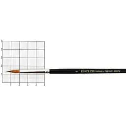 Кисть колонок круглая Classic 3007R №6 короткая ручка Kolos