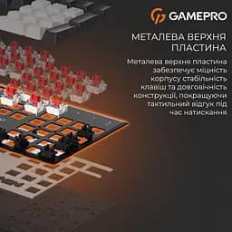 Клавіатура GamePro Genesis Metallic 100% Red switches (MK144B) - мініатюра 10
