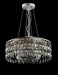 Кришталева люстра Crystal для спальні Splendid Ray L88106/400/5 WT+GD біле золото 5 ламп E14 діаметр 40 см