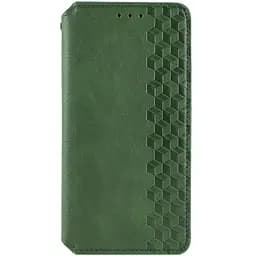 Шкіряний чохол-книжка Getman Cubic (PU) для Xiaomi Redmi 15C (EU) Зелений