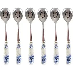 Набор чайных ложек Лаура Блю 15 см 6 шт. белый (943-219)