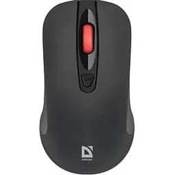 Миша бездротова Defender Nexus MS-195 чорний USB оптична 800 - 1600 dpi 4 кнопки 2xAAA (52195)