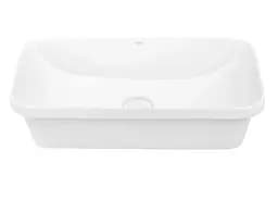 Комплект Qtap Scorpio: Раковина врізна прямокутна 615х390х150 мм White + Донний клапан PU02 (QT1411K491WN47291) - мініатюра 2