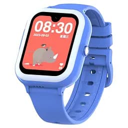 Дитячий смарт годинник Lemfo D89 з GPS трекером, SIM-картою, відеодзвінками, AMOLED дисплеєм, камерою, прослуховуванням, голосовим чатом, Wi-Fi та кнопкою SOS Синій