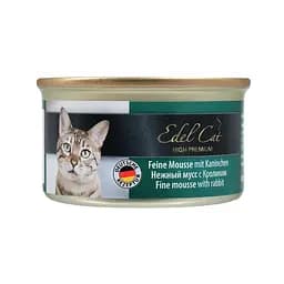 Вологий корм для котів Edel Cat 85 г (мус із кроликом)