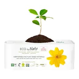 Органічні прокладки Eco by Naty Normal 14 шт. без крилець - мініатюра 4