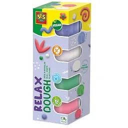 Масса для лепки Ses Creative Feel good dough Пастель не засыхающая 4 цвета  360 г (00514S)