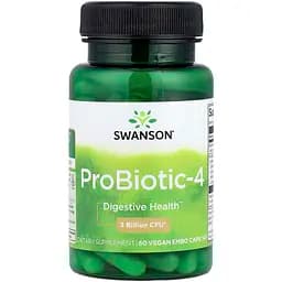 Пробіотик Swanson Probiotic-4, 60 капсул