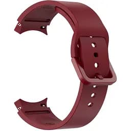 Ремінець для Samsung Galaxy Watch 4 44mm - темно-червоний ширина кріплення 20мм силікон Watchbands Color Angle (W29-6WB10289017)