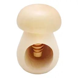 Винтовой деревянный орехокол «Гриб» с белой шапкой, Woodly Белый 81615
