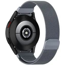 Ремешок для Samsung Galaxy Watch 4 Classic 42mm - тёмно-серый Watchbands Milanese Loop ширина крепления 20мм металлический (WB0800088442)