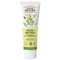 Маска для лица Зеленая Аптека Питатание и восстановление, 75 мл