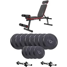 Набір Elitum Titan гантелі 2х26кг з лавою Hop-Sport HS-2040 HB