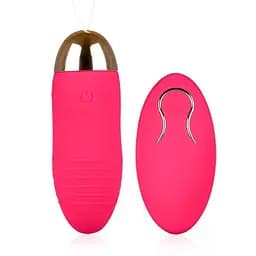 Віброяйце з пультом керування та USB зарядкою 10 режимів Рожевий