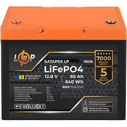 Аккумулятор LogicPower LiFePO4 12V (12,8V) - 50 Ah (640Wh) (BMS 50A/25A)