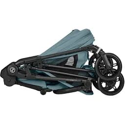 Візок Cybex Melio Carbon Stormy Blue з бампером (526000773) - мініатюра 7
