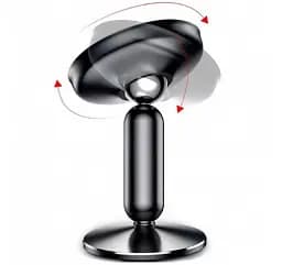 Автомобільний тримач холдер Baseus Bullet On-board Magnetic Bracket SUYZD-01 Black - мініатюра 5