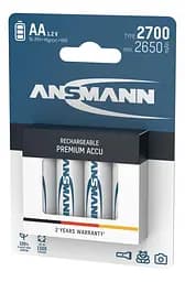 Акумулятори Ansmann AA/HR06 NI-MH 2700 mAh BL 4 шт (5030842) - мініатюра 2