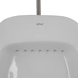Пісуар підвісний Qtap Crow з краном-дозатором 390x330x660 White QT0588112HW, Білий - мініатюра 4