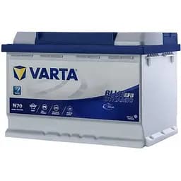 Акумулятор Varta Blue Dynamic N70 EFB 70Ah Ев (-/+) 760EN 278x175x190 мм