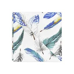 Набір серветок Cosas Mint Feather & Dark Blue Satin 4 шт. 30х30 см різнобарвний/синій (Set-4Serv_FeatherMint_SatBlue_30) - мініатюра 2