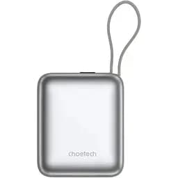УМБ Choetech 10000mAh 35W PD3.0 USB-C In/Out, LED Display, with buid-in type-C cabel сіра