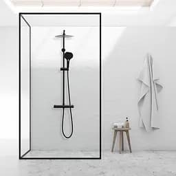 Душова система Yoka Bergen 25 Black з термостатом BP.BERGEN-THERM-25-BLK, Чорний матовий - мініатюра 2