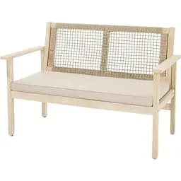 Садова лавка Di Volio Teracina з спинкою бежевий