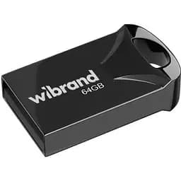 USB флеш накопитель Wibrand 64GB Hawk Black USB 2.0 (WI2.0/HA64M1B)