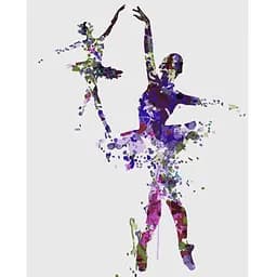 Розмальовка за номерами Brushme Візерунки балерин (40х50) (GX22582)