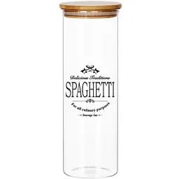 Банка для зберігання Galleryglass Spaghetti скляна з бамбуковою кришкою 1.3 л (85006096)