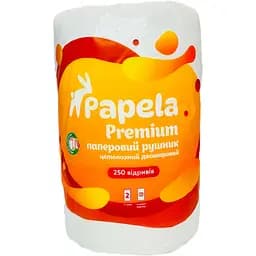 Паперовий рушник Papela Premium двошаровий 250 відривів 30 м