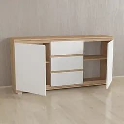 Комод Forte Mikkel Ш 1502/В 759/Г 390 Білий-Дуб крафт - мініатюра 2