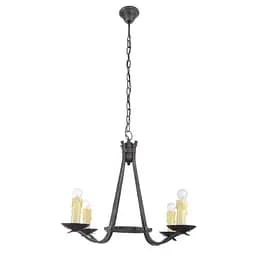 Люстра подвесная Brille свеча для кухни E14 40W BR (LORD-001S/4)