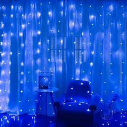 Гирлянда светодиодная от сети Штора Y-20-55B-blue 19658 3х2 м 360 LED синяя