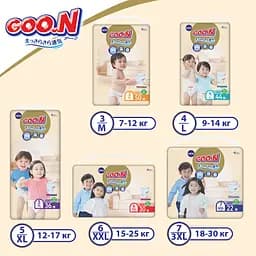 Підгузки-трусики Goo.N Premium Soft 3 (7-12 кг), 100 шт. (2 уп. х 50 шт.) - мініатюра 10