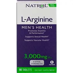 L-Аргінін Natrol L-Arginine 3000 мг 90 таблеток - мініатюра 3
