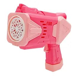 Дитячий генератор мильних бульбашок Пістолет Bambi 2238 (Pink) зі світлом