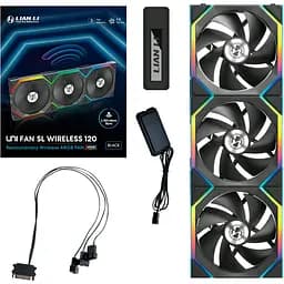Вентилятор Lian Li Uni Fan SL Wireless 120-3 Black (G99.12SL1W3B.00) - мініатюра 2
