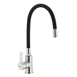 Смеситель для кухни с силиконовым изливом Ibergrif M22119-2 IB0063, Нержавеющая сталь