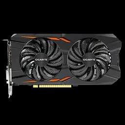 Відеокарта GeForce GTX 1050 Ti 4GB Gigabyte WindForce OC (GV-N105TWF2OC-4GD) Б/В