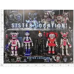 Іграшки П'ять ночей із Фредді / Five Nights at Freddy Фігурки Sister Location, 5 шт