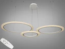 Підвісна LED-люстра на тросах з пультом 115 Вт Diasha 6639/800+600+400WH