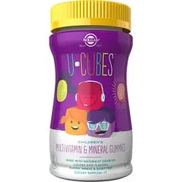 Вітамінно-мінеральний комплекс Solgar U-Cubes Children's Multi-Vitamin & Mineral 60 цукерок