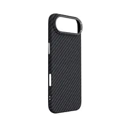Карбоновый чехол для Apple iPhone 17 Air, LikeCarbon2 MagCase, черный, тонкий защитный чехол-панель из поликарбоната с магнитами N52, MagSafe, противоударный, совместим с беспроводной зарядкой, приподнятые края для защиты камеры, ArmorStandart (ARM86260) - мініатюра 3
