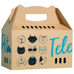 Коробка-переноска ТелеПэт 45.5х22х43.5 мм   