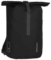 Сумка на багажник Bikemate 2в1, велорюкзак з дощовиком 22 л, чорна, до 8 кг