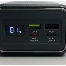 Батарея універсальна GEAR 50000mAh, PD/22.5W, black (SP05) - мініатюра 3