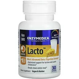 Ферменти для перетравлення лактози Enzymedica Lacto 30 капсул